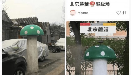 北京街头2米高神秘“蘑菇”,你见过吗?网友大胆猜想……
