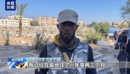 “没工作 没收入 只能住在墓地”,央视曝光加沙困境