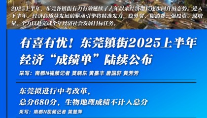 东莞上半年镇街经济“放榜”,有喜有忧|东莞一周