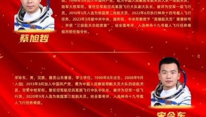 神舟十九号乘组简历公布