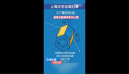 冲上热搜!上海天空出现日晕!中东部地区将现大范围“桑拿天”,局地最高气温将超40℃!这些地方有大暴雨