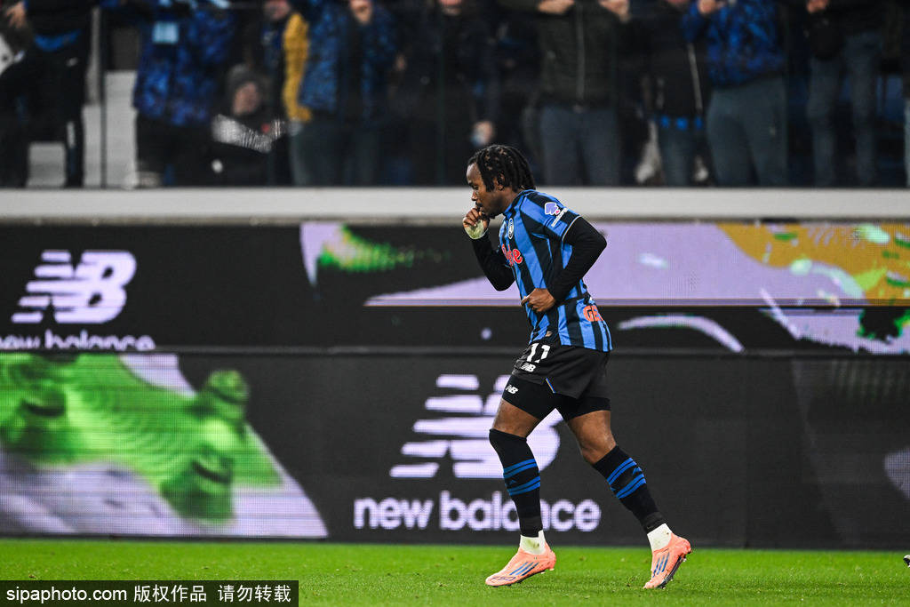 意甲-卢克曼破门莱奥半场伤退 米兰1-1亚特兰大距榜首3分