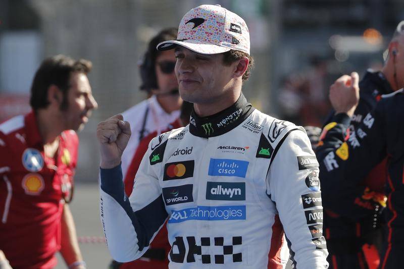 F1车手积分榜:诺里斯反超皮亚登顶 维斯塔潘落后36分